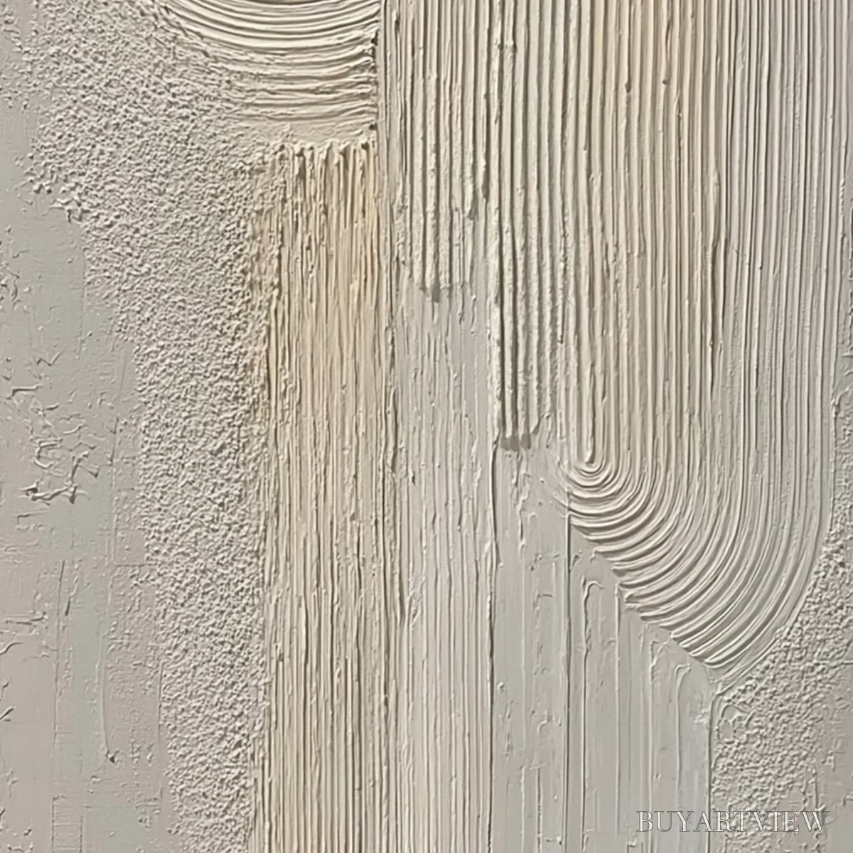 BUYARTVIEW Urban Sanctuary – Textured Minimalist Arch Abstract Painting - image 5