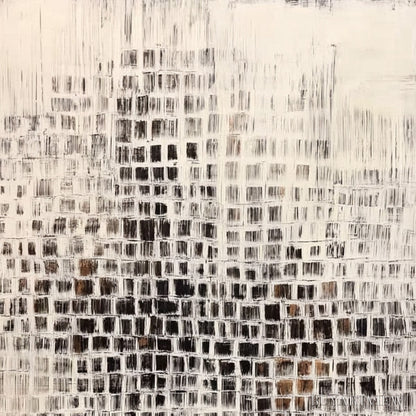 BUYARTVIEW Urban Grid – Textured Minimalist Abstract Painting for Modern Decor - image 3