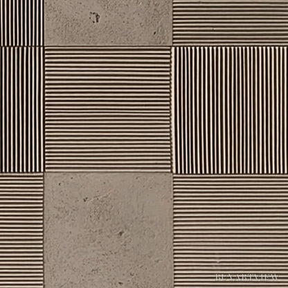 BUYARTVIEW Urban Grid – Textured Minimalist Abstract Painting in Neutral Tones - image 3