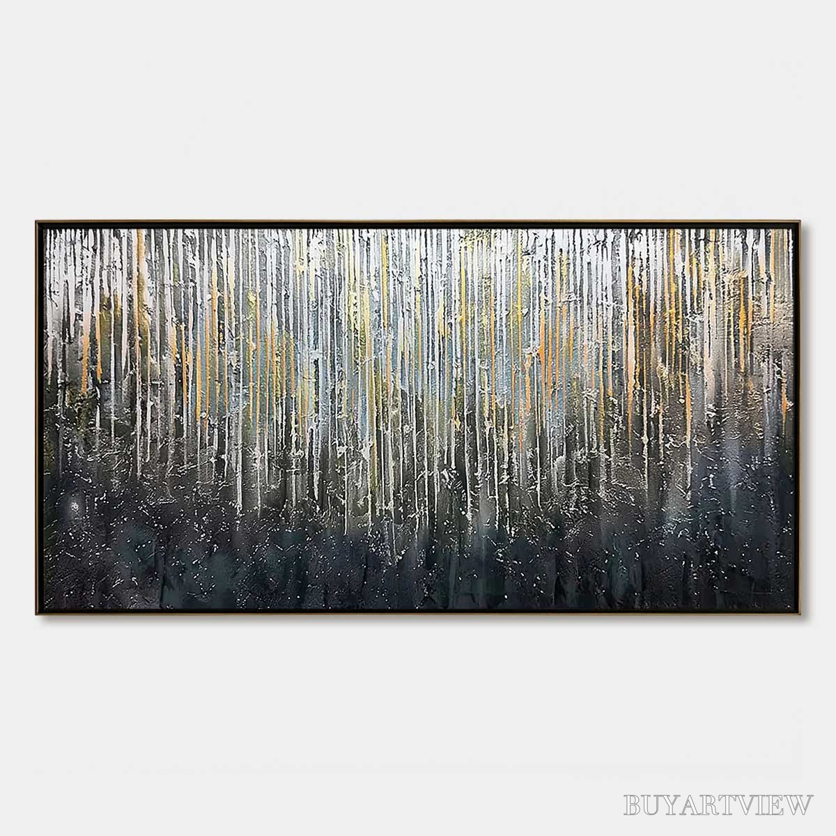 BUYARTVIEW Urban Cascade – Large Textured Abstract Palette Knife Painting - image 1