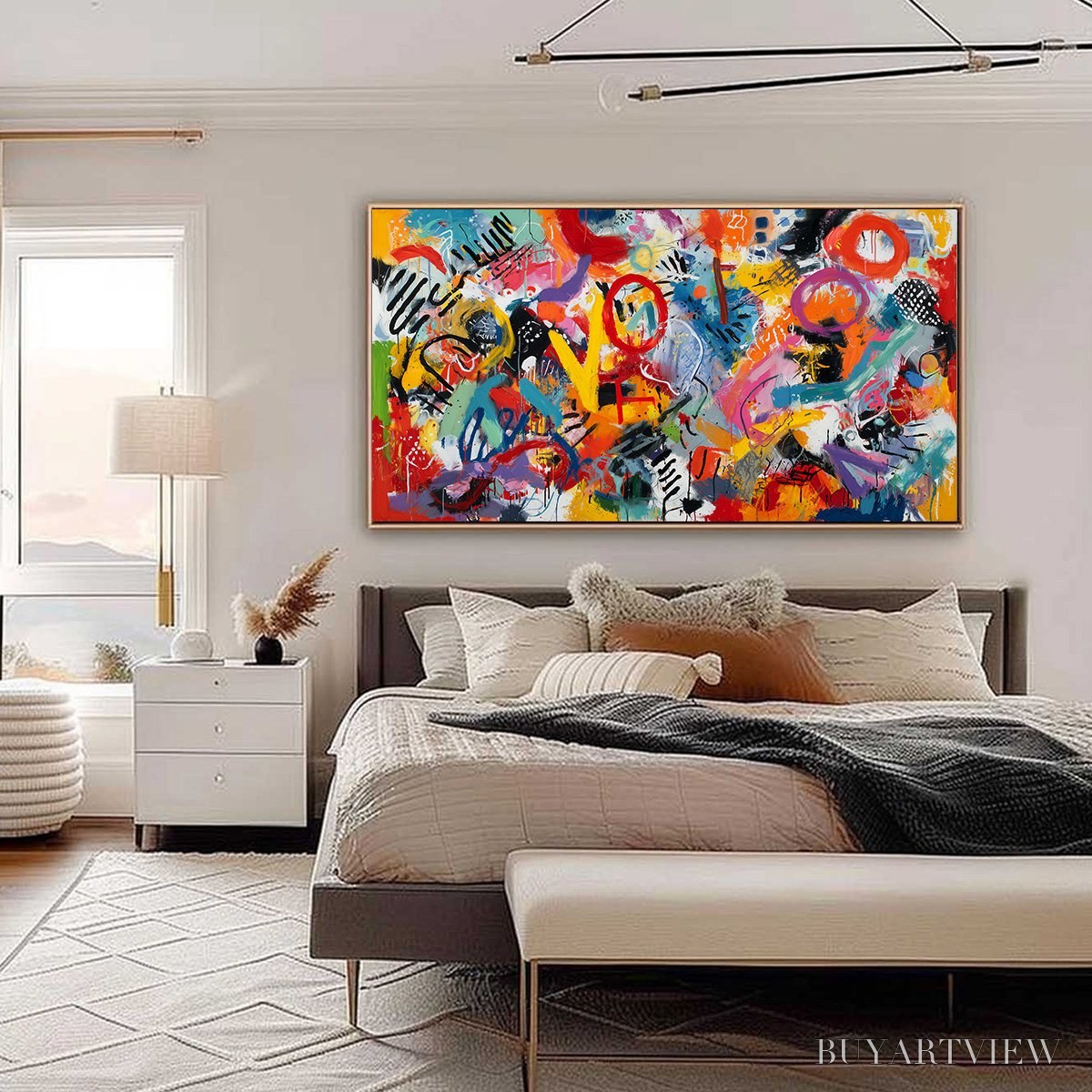 BUYARTVIEW Urban Pulse – Large Colorful Abstract Graffiti Style - image 6