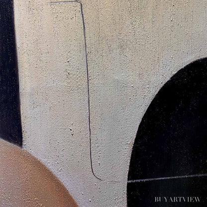 BUYARTVIEW Urban Forms – Textured Minimalist Abstract Oil Painting - image 3