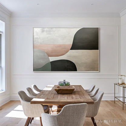 BUYARTVIEW Urban Forms – Textured Minimalist Abstract Oil Painting - image 4