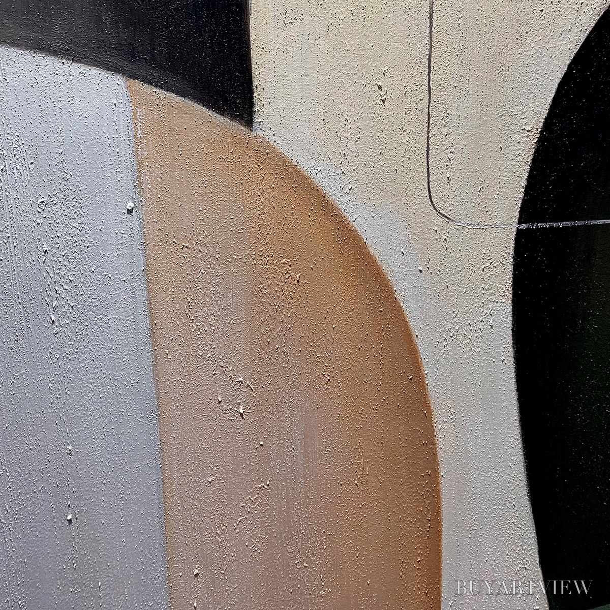 BUYARTVIEW Urban Forms – Textured Minimalist Abstract Oil Painting - image 6