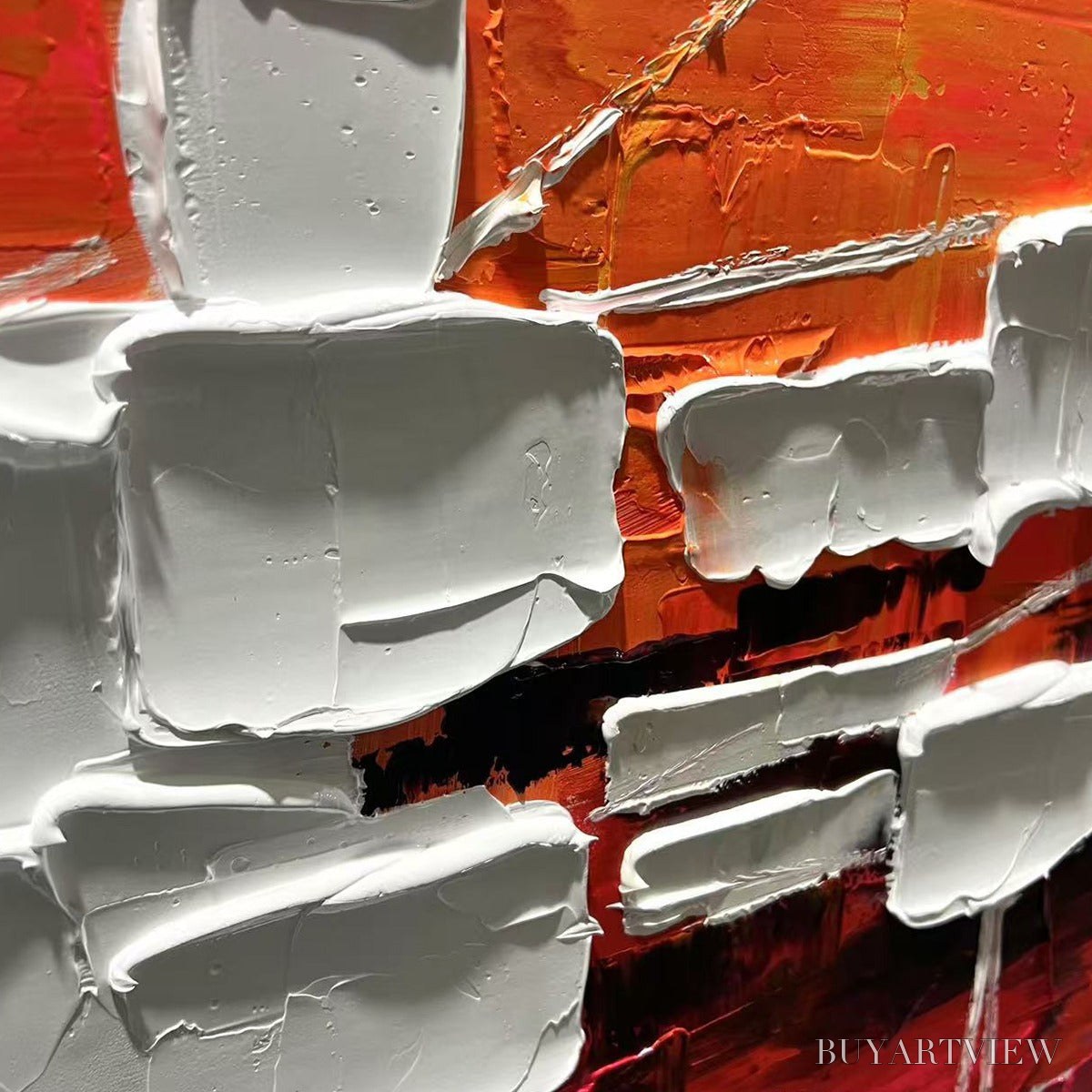 BUYARTVIEW Urban Abstract – Textured Abstract Oil Painting - image 5
