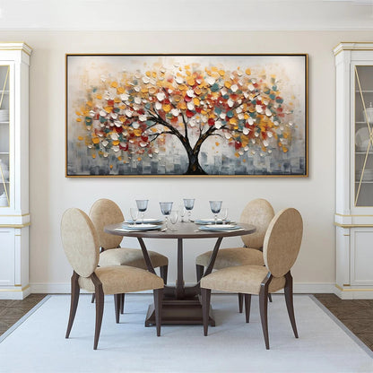 WHIMSICAL WONDER: Textured Panoramic Oil Painting